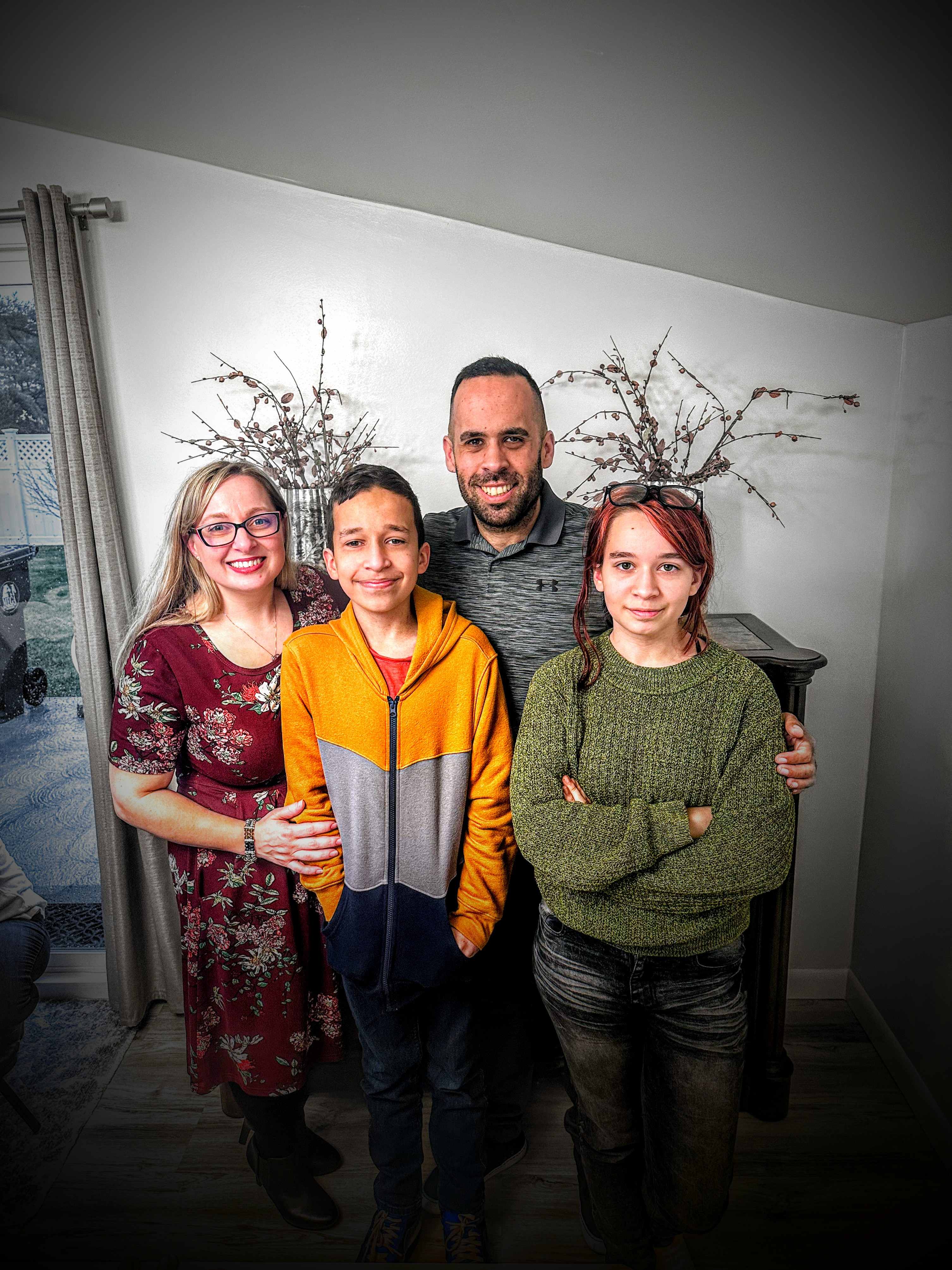 Pastor Joshua Luis Pereira with his family